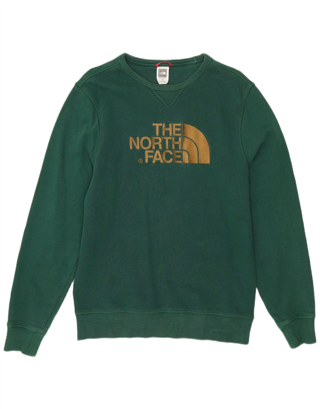 Felpa grafica da uomo The North Face in cotone verde medio