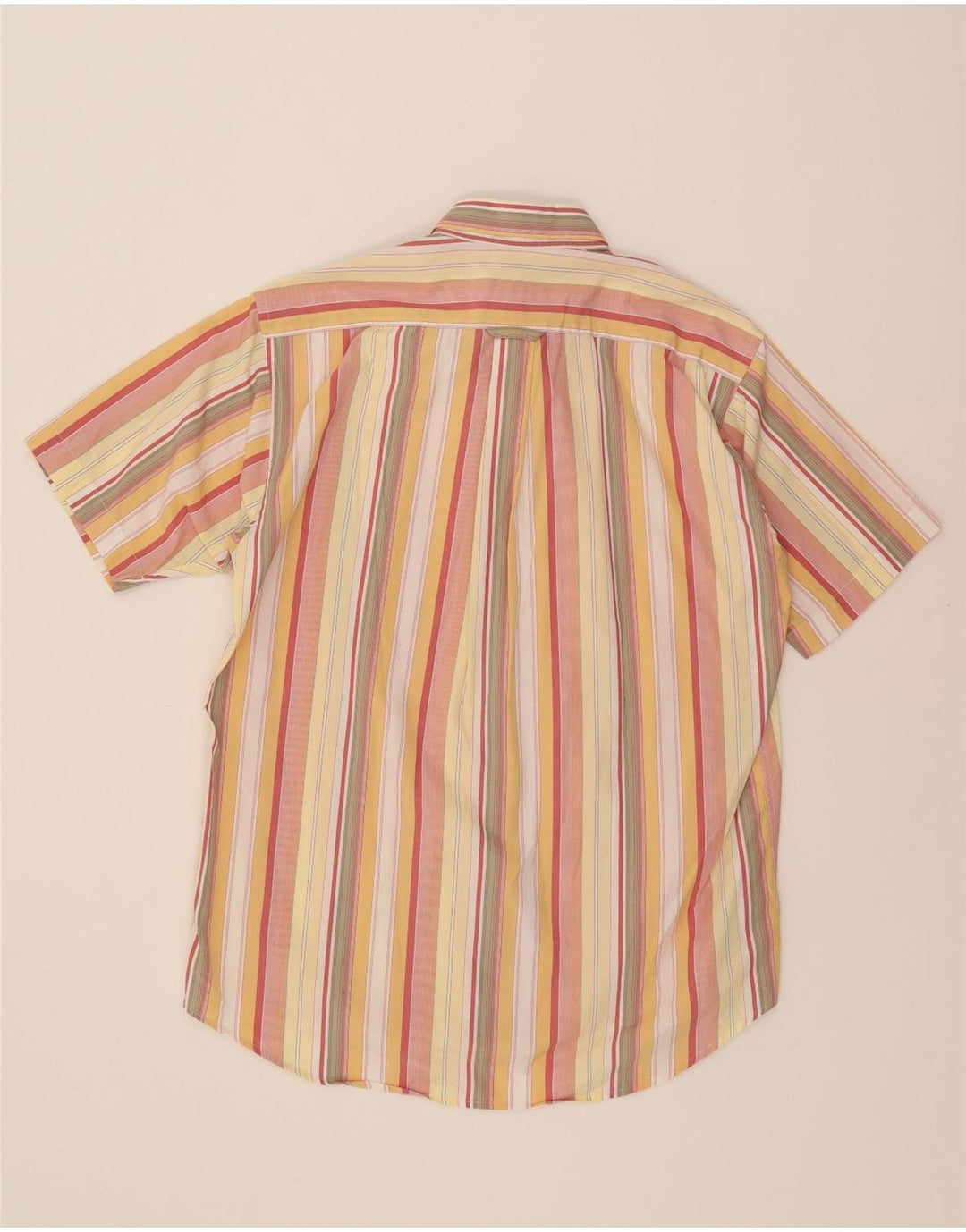 GANT Mens Short Sleeve Shirt Large Yellow Striped Vintage Gant and Second-Hand Gant from Messina Hembry 