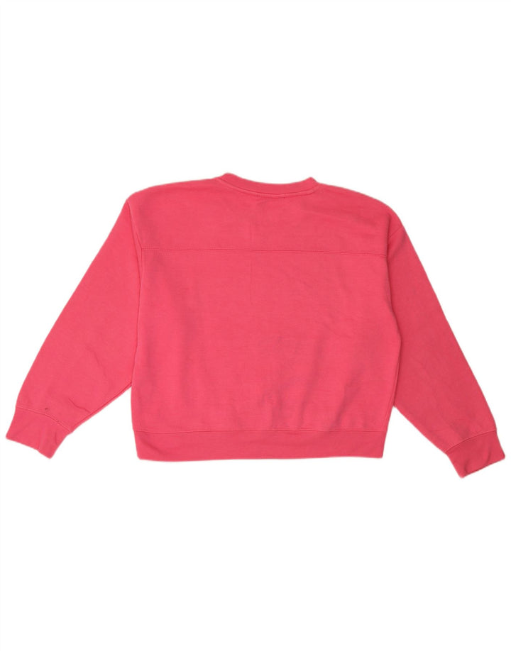 Felpa da donna Zara UK 14 poliestere rosa medio
