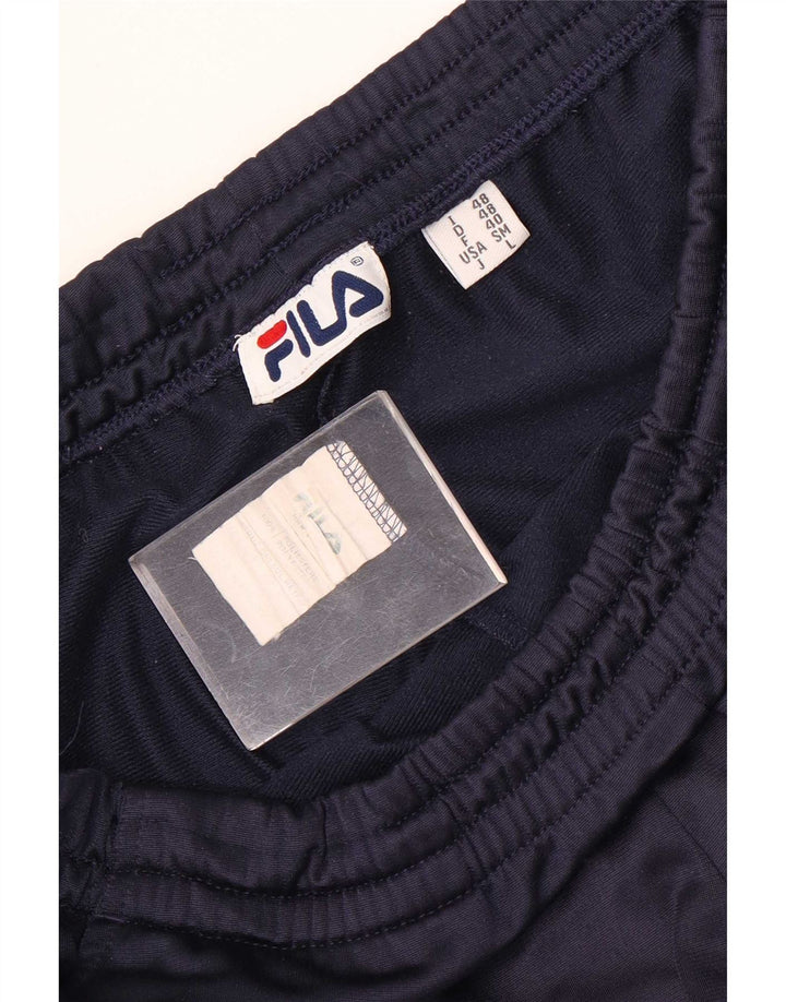 Pantaloni da tuta grafica da uomo Fila Colorblock medio blu navy