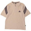 Polo Adidas da uomo UK 40/42 cotone bianco medio