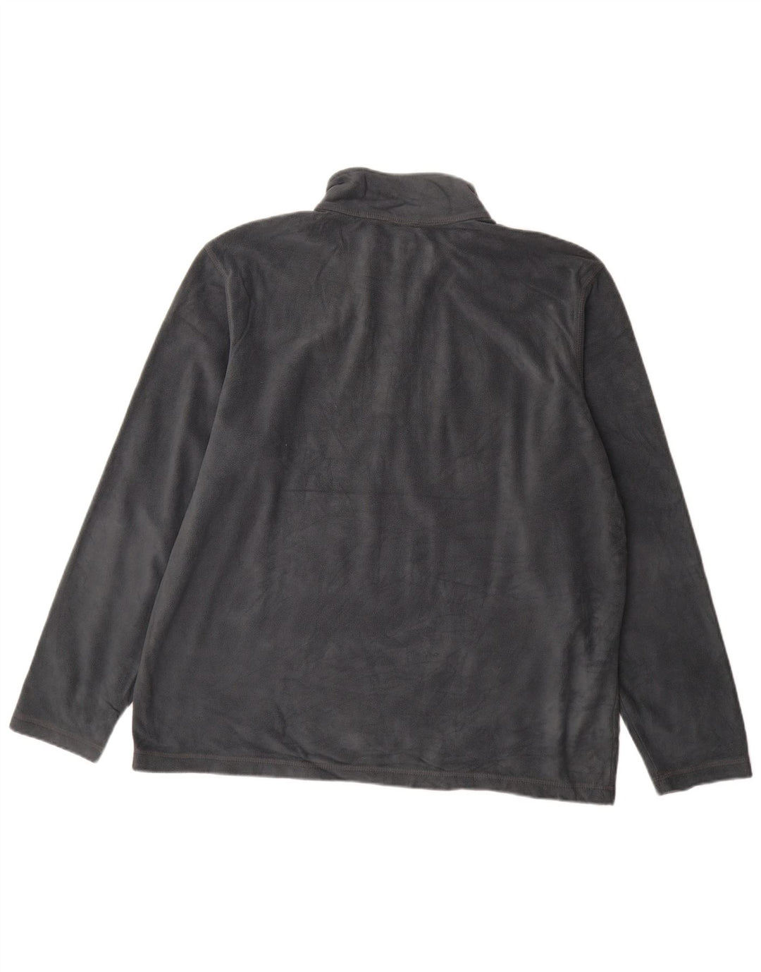 Maglione in pile da uomo Eddie Bauer con zip e collo XL in poliestere grigio