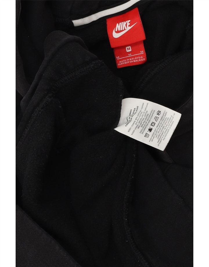 Felpa con cappuccio grafica Nike da uomo in cotone nero medio