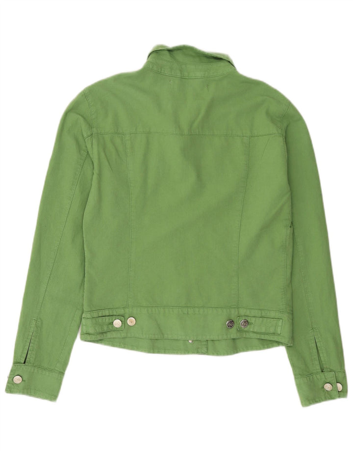 Sergio Tacchini Giacca da donna Crop Utility Milano UK 12 Cotone verde medio