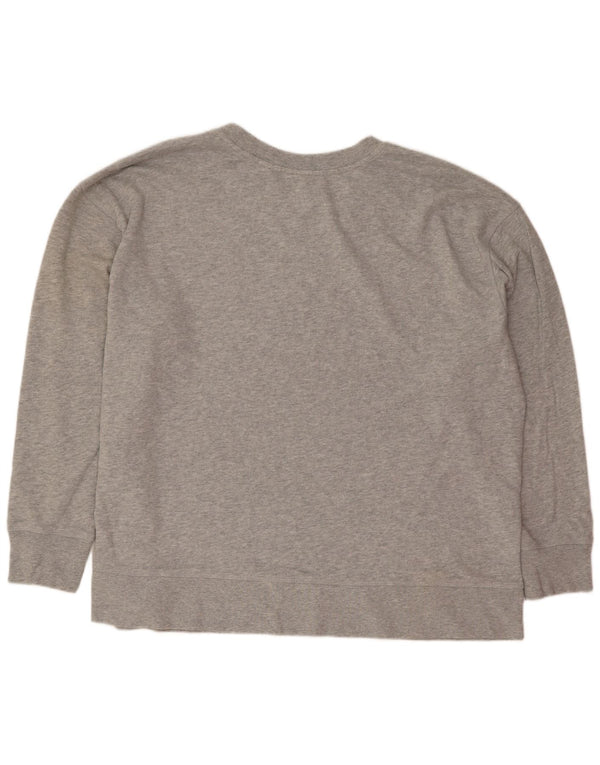 Levi's Felpa con grafica da donna Maglione UK 20 2XL Cotone chiazzato grigio