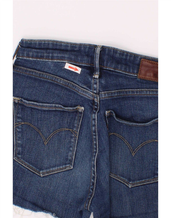 Pantaloncini di jeans da donna Levi's W25 XS in cotone blu