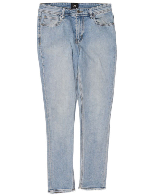 Jeans skinny a vita alta da donna Lee W30 L28 cotone blu