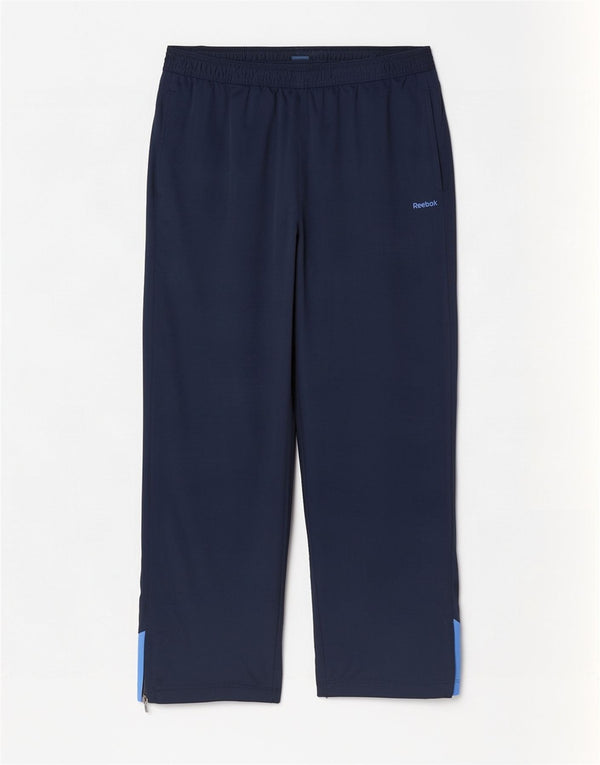 Pantaloni da tuta grafica Reebok da uomo XL in poliestere color block blu navy