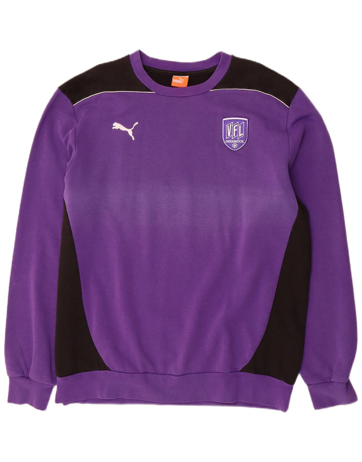 Felpa PUMA Osnabruck da uomo, 2XL, cotone color block viola
