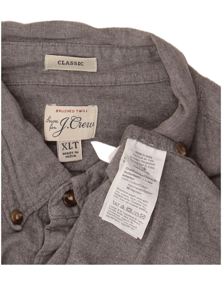 Camicia da uomo J. Crew vestibilità classica XL in cotone grigio