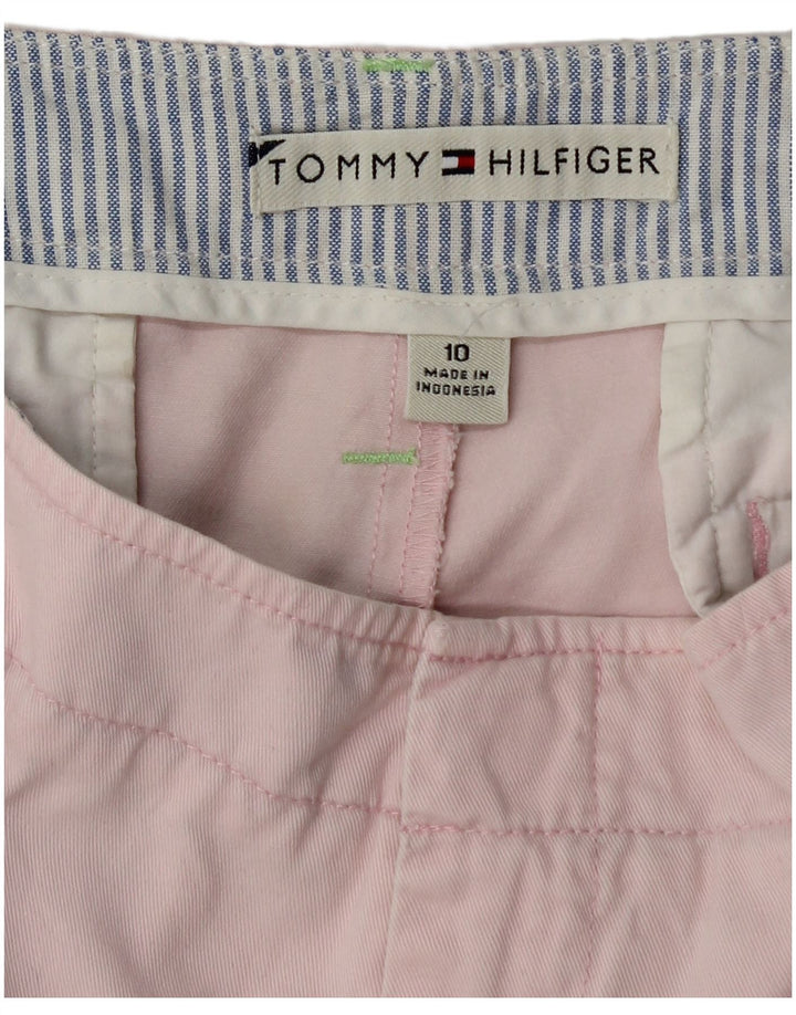 TOMMY HILFIGER Pantaloncini chino da donna US 10 Large W32 Cotone rosa