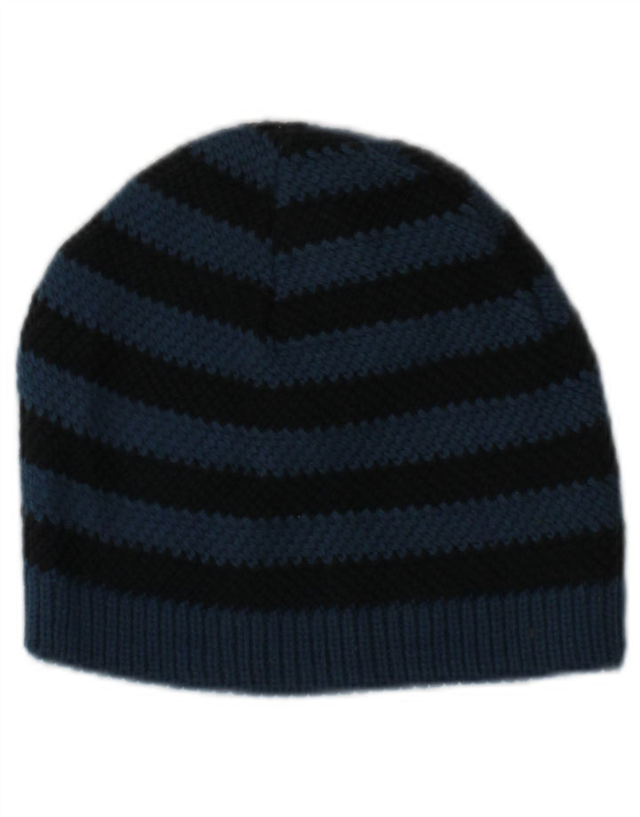 Cappello a cuffia lavorato a maglia con grafica da donna Weird Fish, taglia unica, a righe blu navy