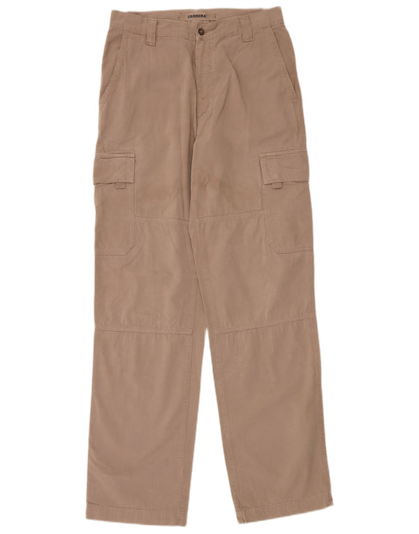 Pantaloni cargo dritti da uomo Carrera IT 48 medio W30 L34 cotone beige