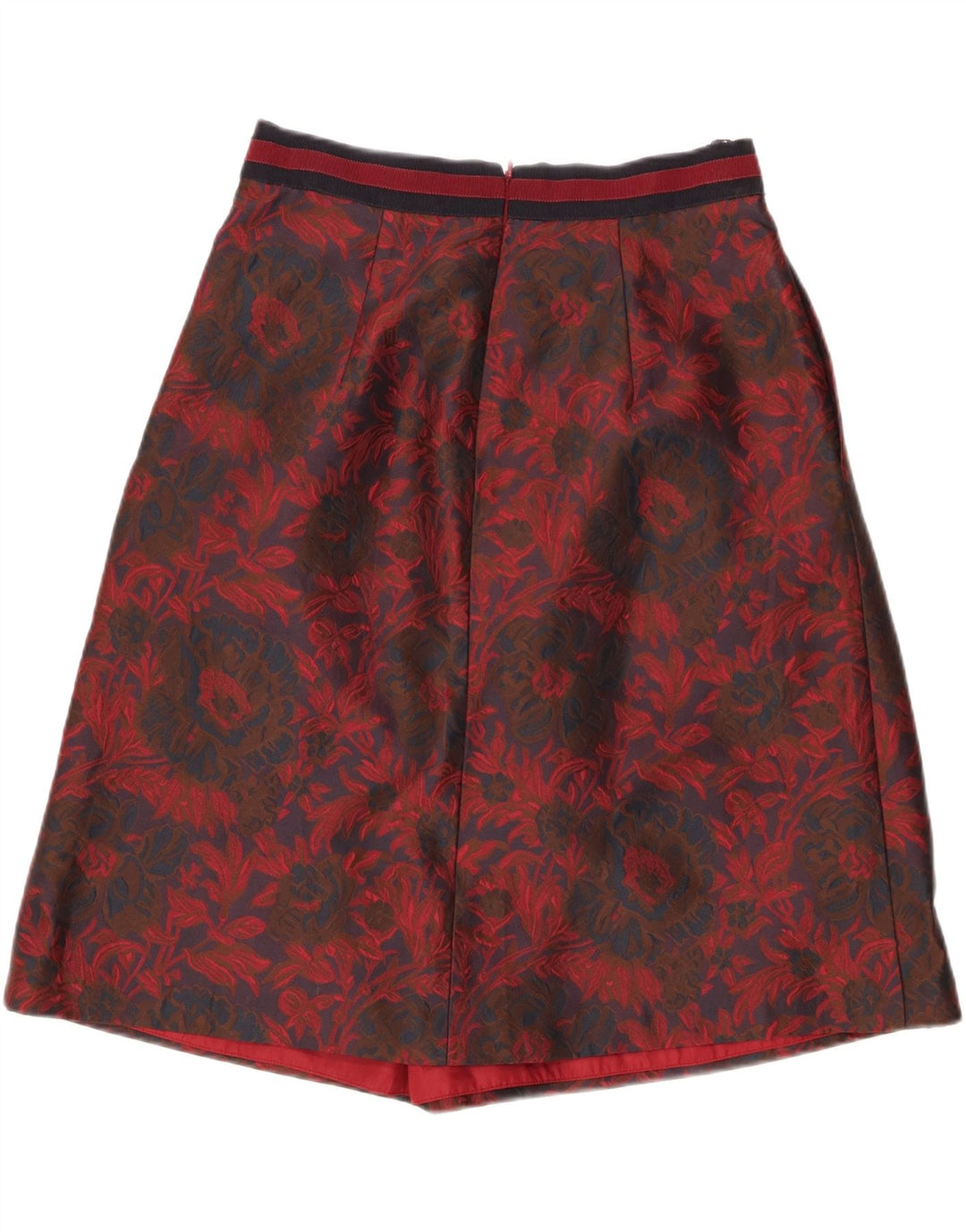 LUISA SPAGNOLI Gonna a trapezio da donna IT 44 Media W28 Poliestere floreale rosso