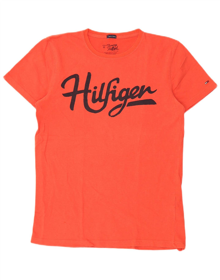 T-shirt grafica da uomo Tommy Hilfiger Top arancione medio