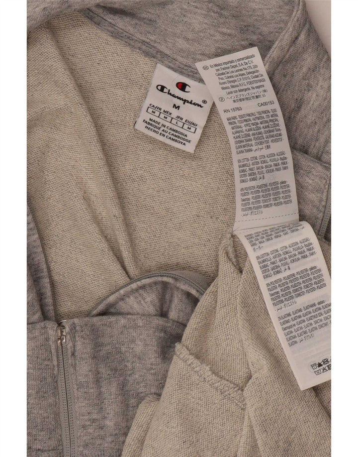 Giacca da tuta da uomo Champion in cotone chiazzato grigio medio