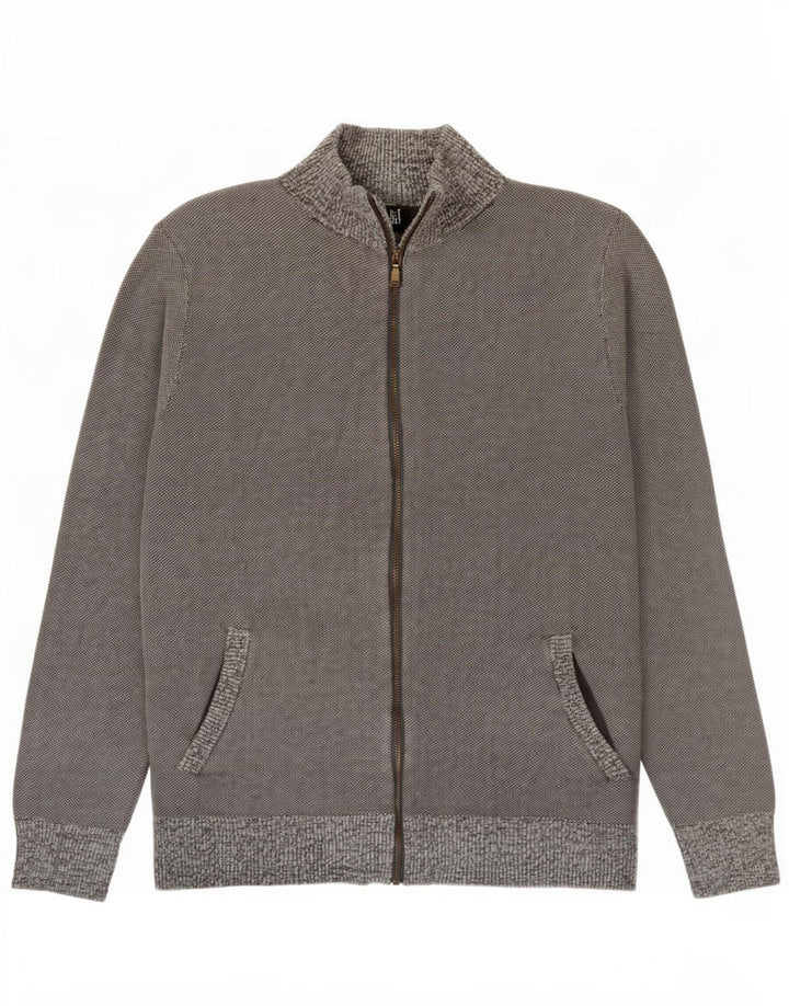 Maglione cardigan da uomo White Stuff piccolo cotone grigio