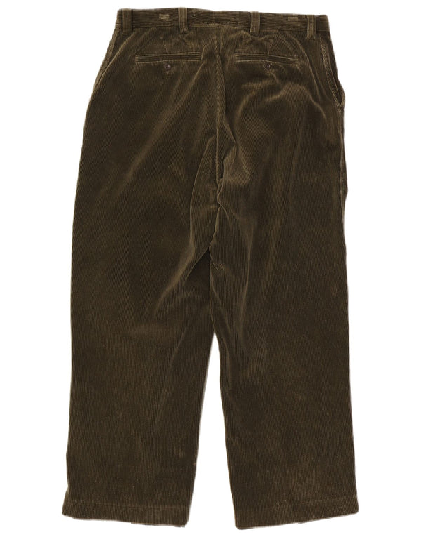 Pantaloni dritti in velluto a coste da uomo Polo Ralph Lauren W32 L28 color block verde