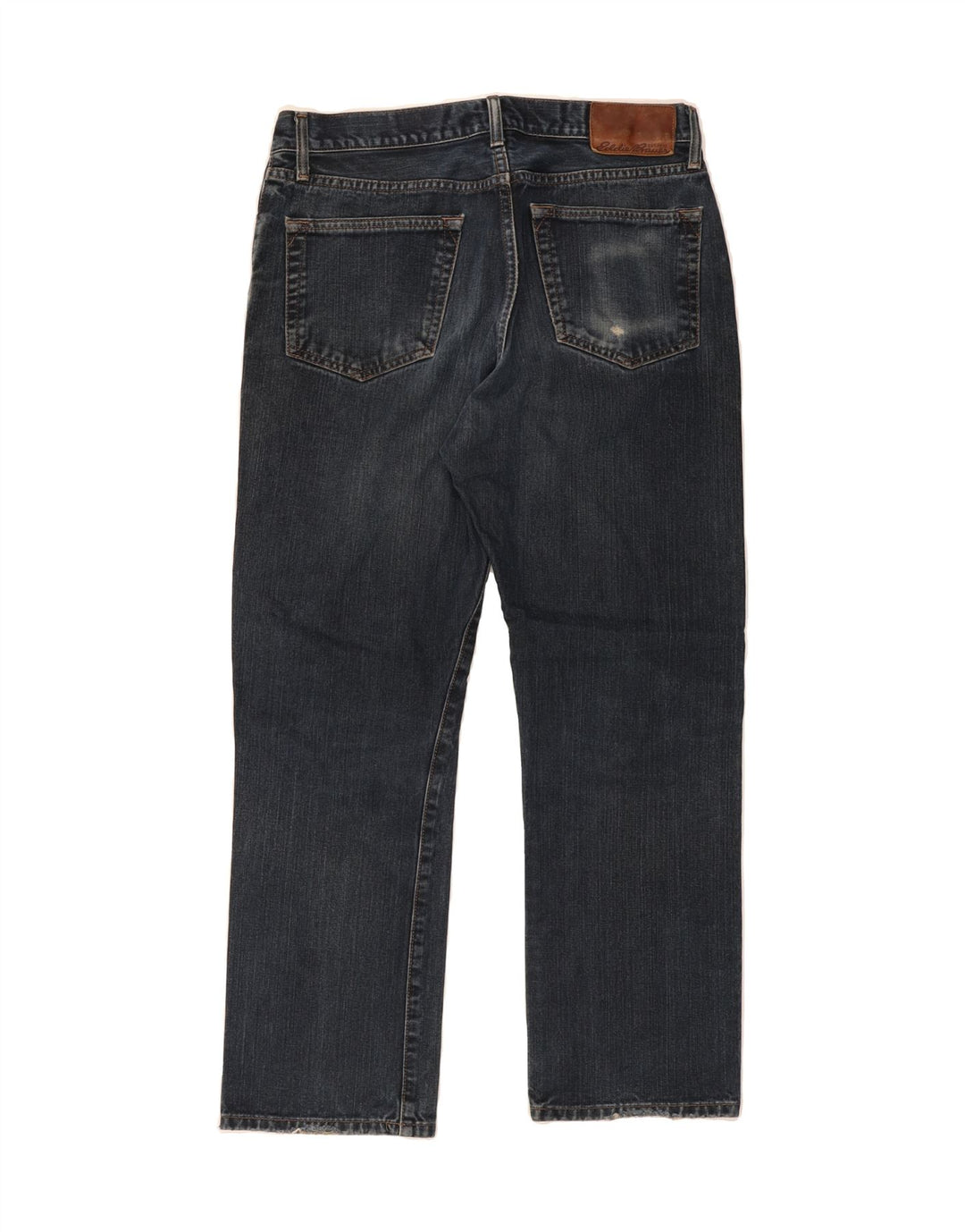 EDDIE BAUER Mens Straight Jeans W34 L30 Navy Blue Cotton Vintage Eddie Bauer and Second-Hand Eddie Bauer from Messina Hembry 