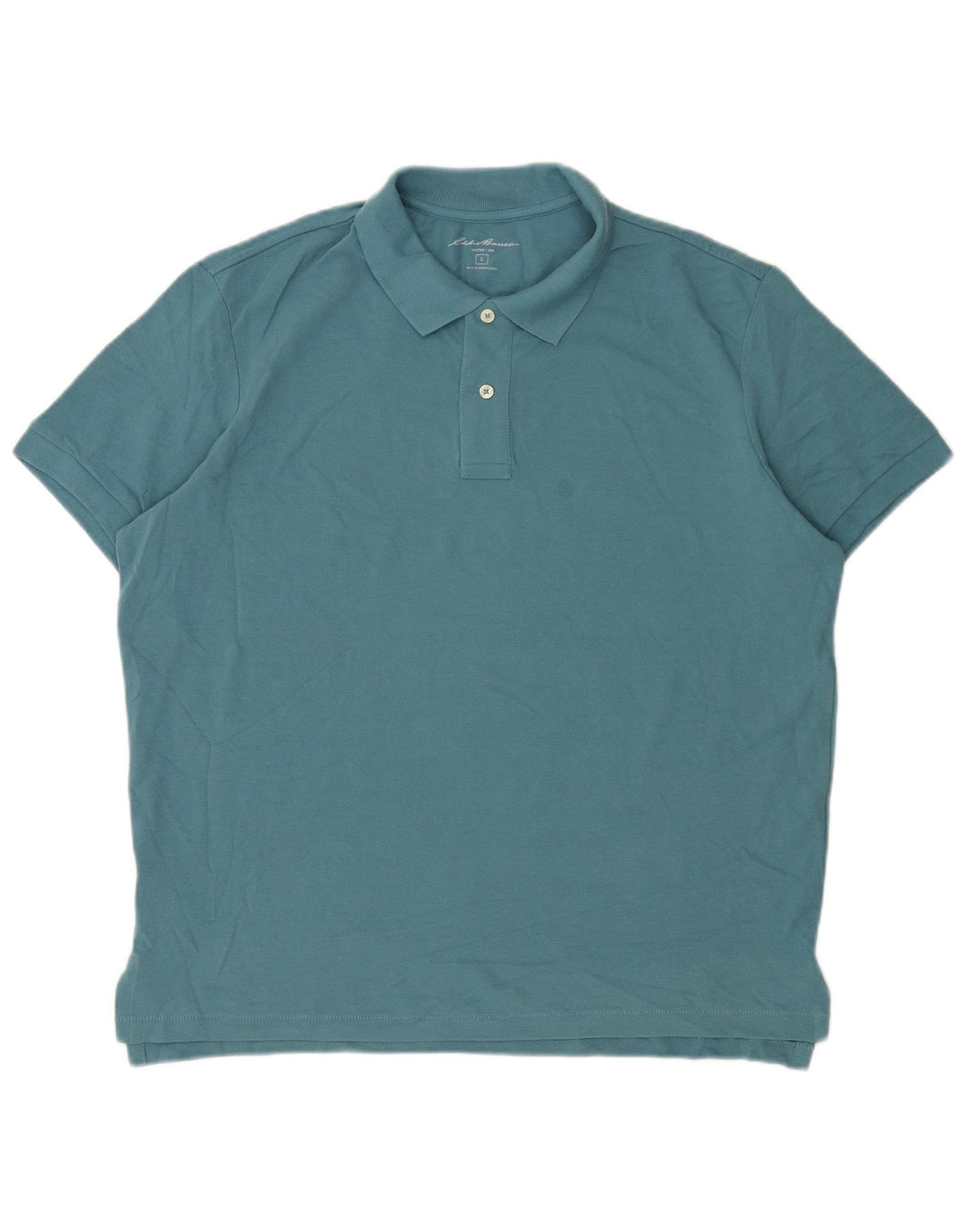 Polo da uomo Eddie Bauer grande in cotone blu