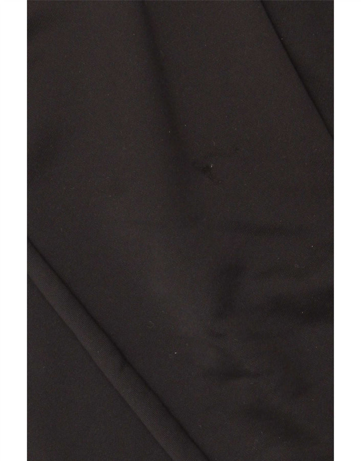 Adidas Uomo Climalite Zip Neck Felpa Maglione Grande Nero Poliestere