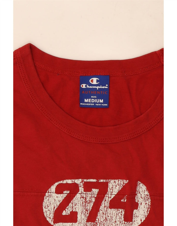 T-shirt grafica da uomo Champion Top rossa media