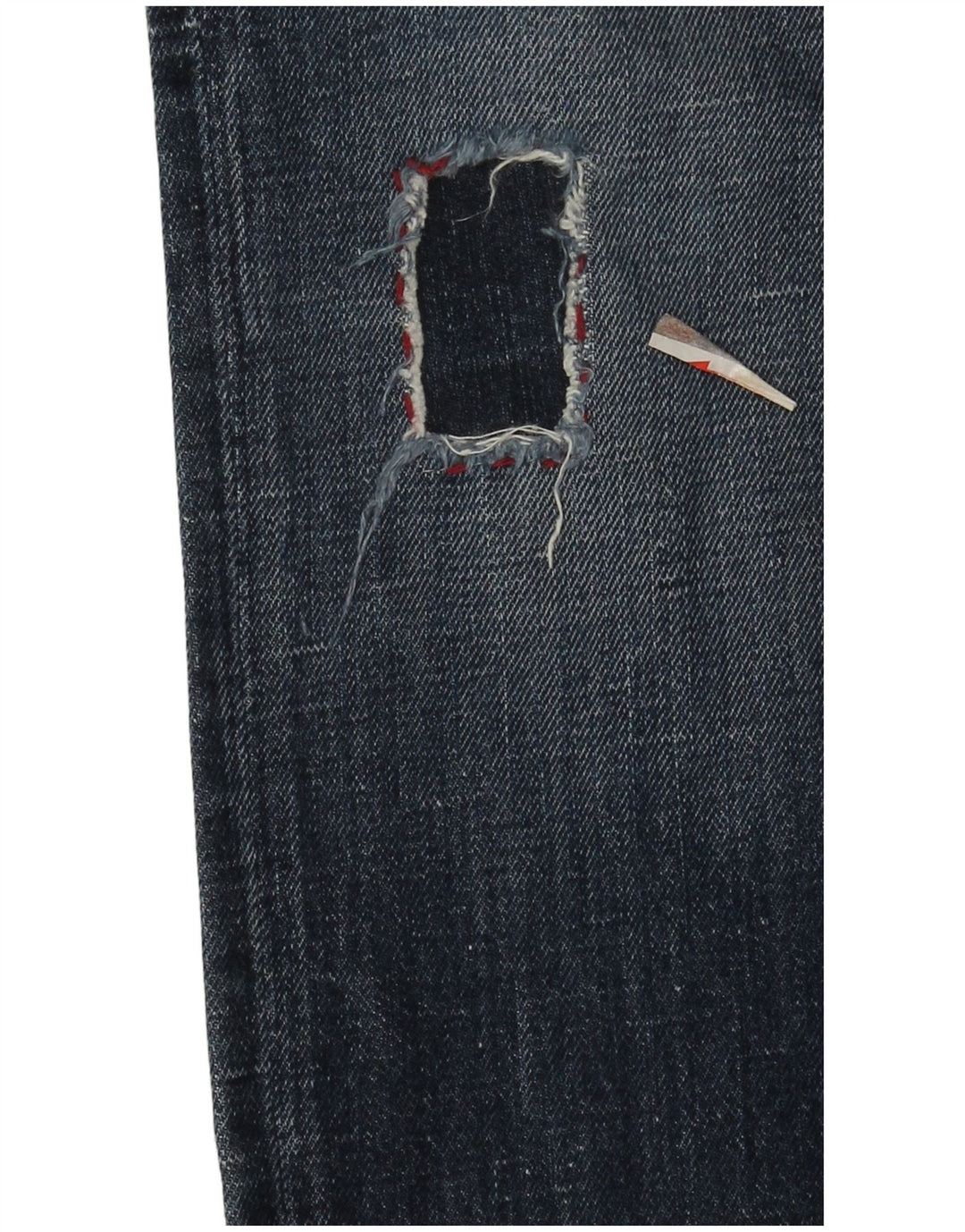 Armani Jeans Jeans dritti regolari da uomo W33 L34 cotone blu navy