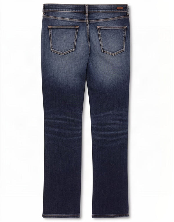 Massimo Dutti Jeans dritti da donna EU 42 Large W32 L30 Blu navy