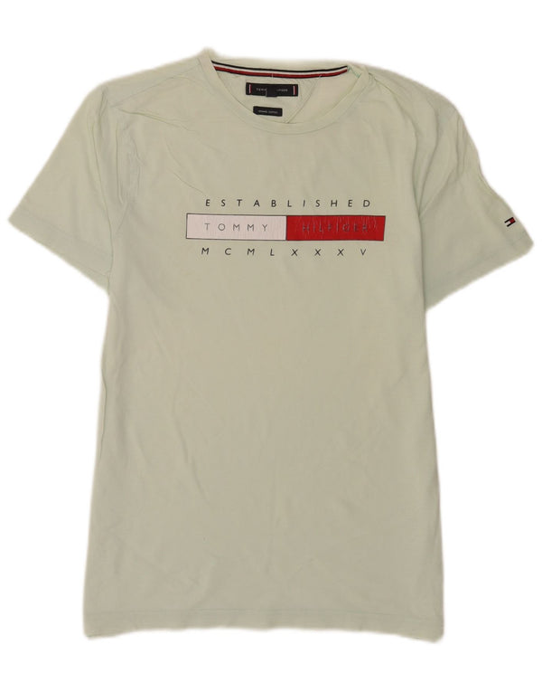 T-shirt grafica da uomo Tommy Hilfiger Top in cotone verde medio