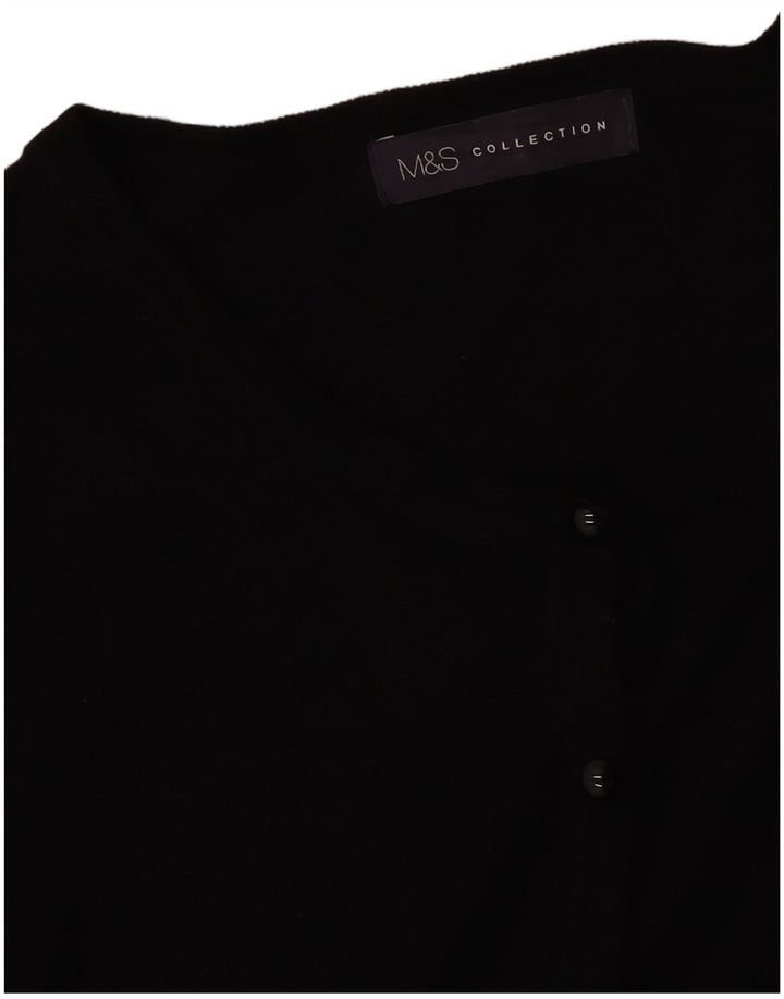 Maglione cardigan da donna Marks & Spencer UK 14 medio nero