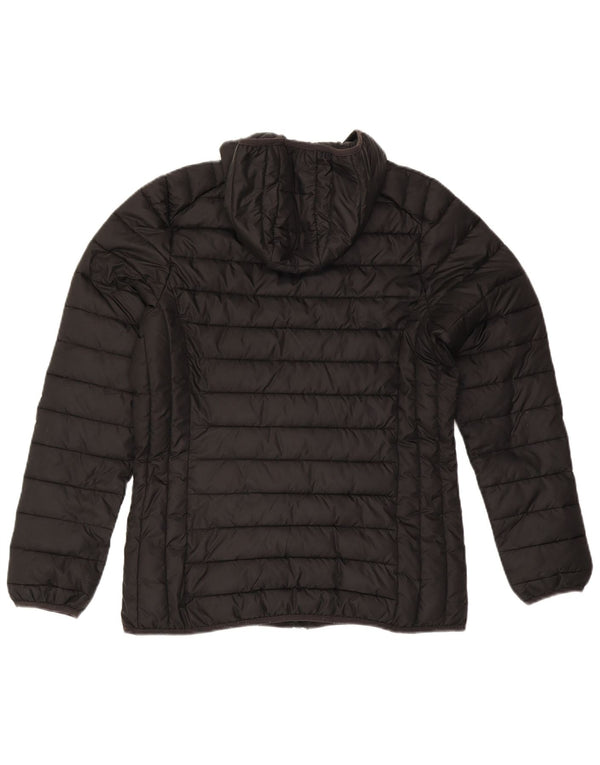 Giacca imbottita con cappuccio da donna Ellesse UK 14 grande poliestere nero