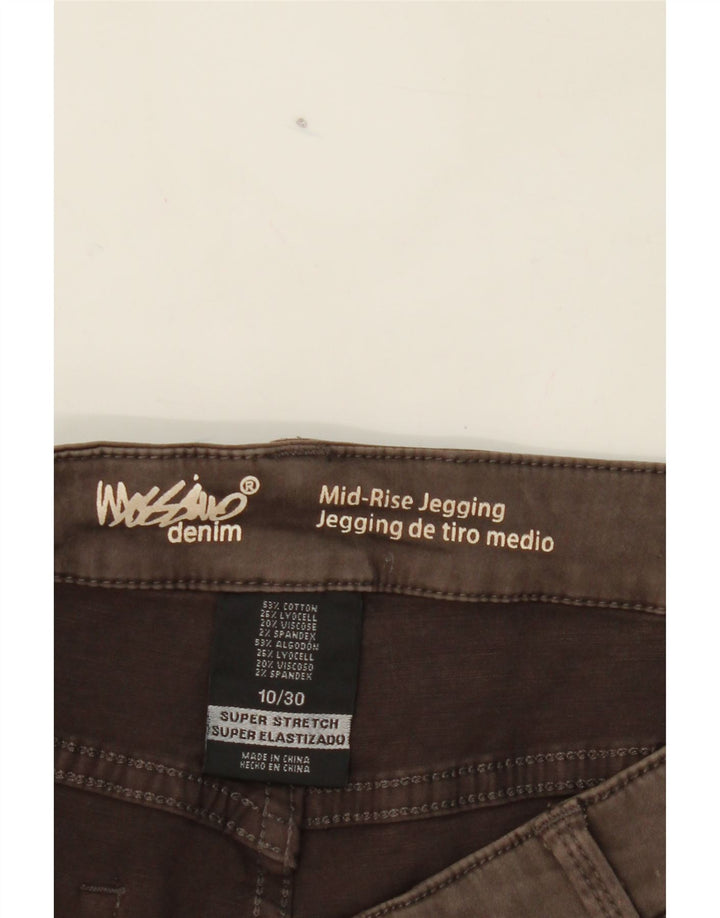 MOSSIMO Womens Mid Rise Casual Trousers US 10 Large W30 L27 Brown Vintage Mossimo and Second-Hand Mossimo from Messina Hembry 