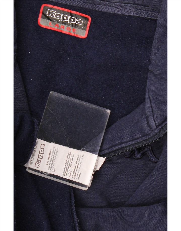Giacca da ginnastica da uomo KAPPA grande in cotone blu navy