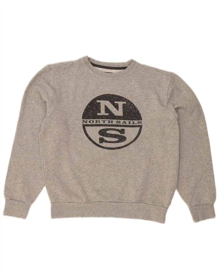 Felpa con grafica da donna NORTH SAILS UK 14 Grigio medio chiazzato