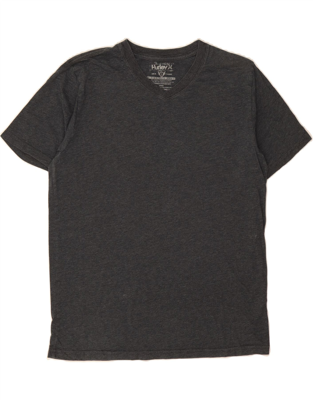 HURLEY Mens T-Shirt Top Large Grey Cotton Vintage Hurley and Second-Hand Hurley from Messina Hembry 