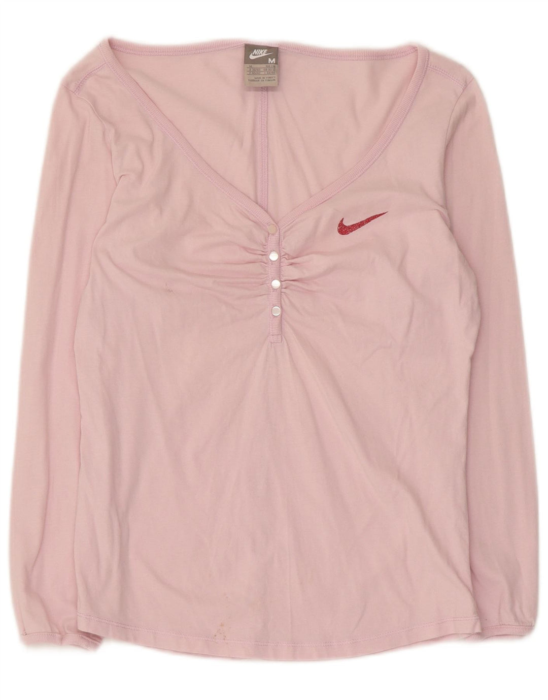 Maglia a maniche lunghe da donna Nike UK 10/12 Rosa medio