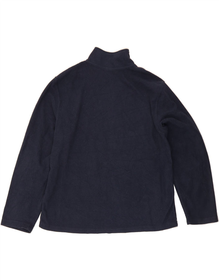 STARTER Mens Fleece Jacket UK 42/44 Large Navy Blue Polyester Vintage Starter and Second-Hand Starter from Messina Hembry 