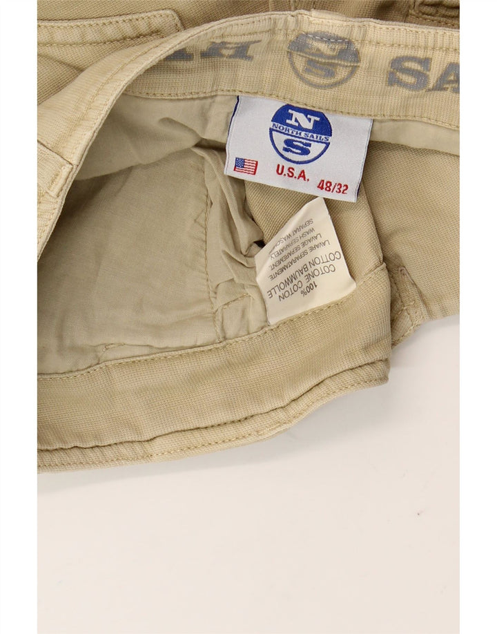 Pantaloncini cargo da uomo North Sails IT 48 Medium W32 Cotone beige