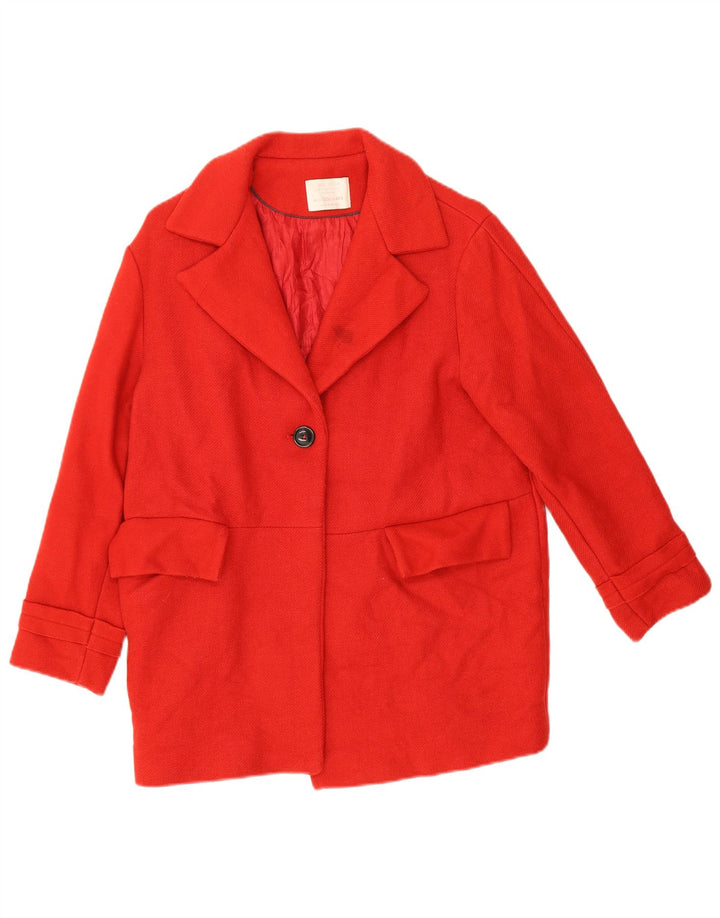 Cappotto Zara Bambina 13-14 Anni Acetato Rosso