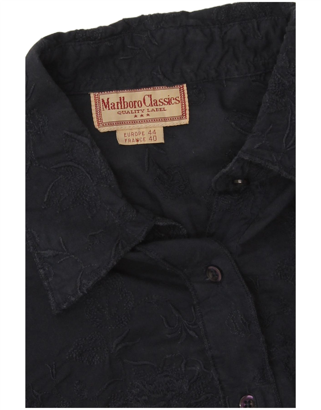 Camicia da donna Marlboro Classics EU 44 XL Blu navy floreale