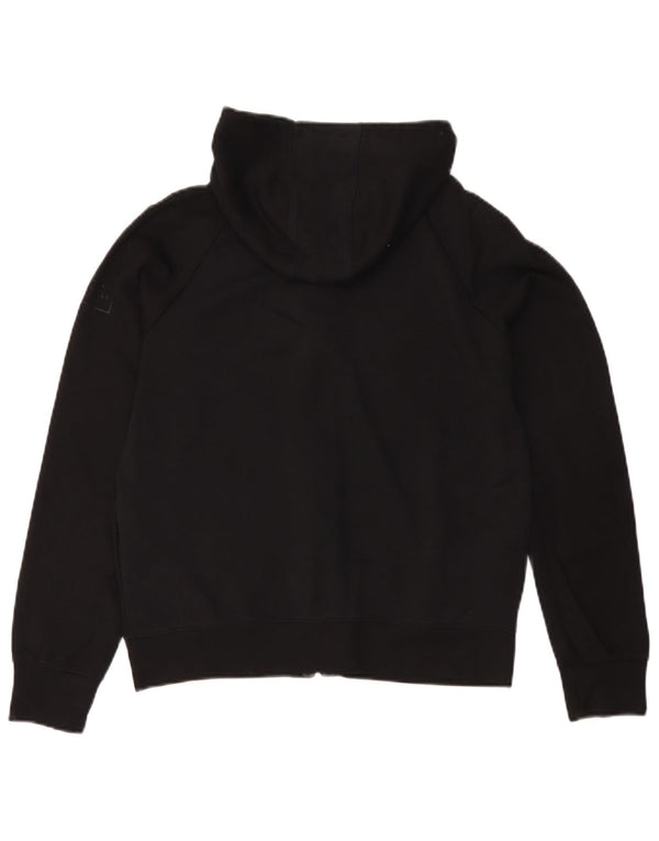 Maglione con cappuccio e zip grafica da donna Jack Wills UK 14 Large Lyocell nero