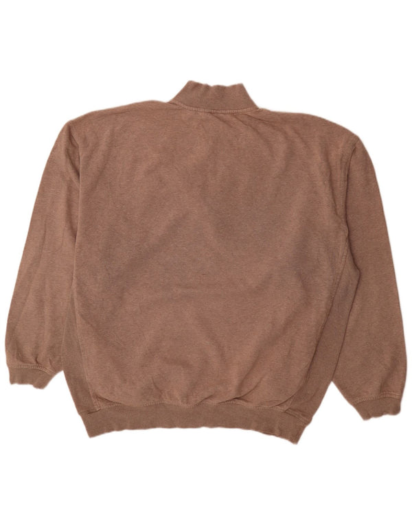 Felpa con collo con zip Nike Saint John's University da uomo, maglione XL Beige