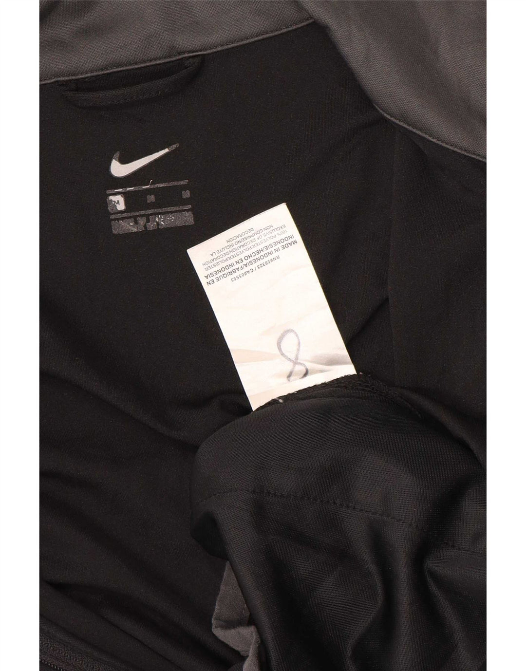 Giacca da ginnastica grafica da uomo Nike, giacca in poliestere color block medio nero
