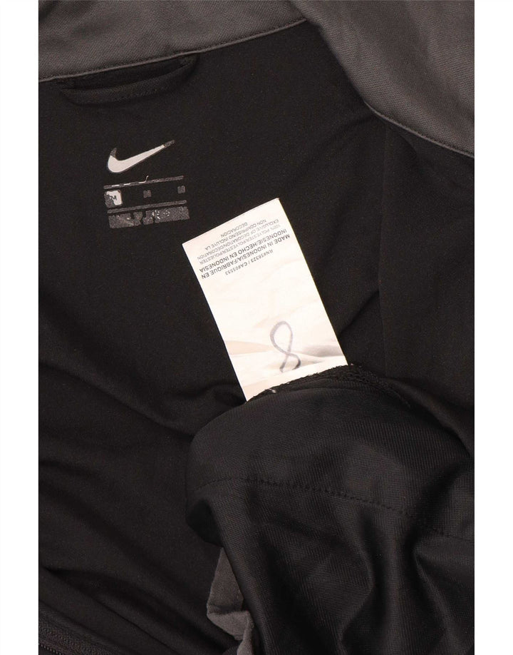 Giacca da ginnastica grafica da uomo Nike, giacca in poliestere color block medio nero