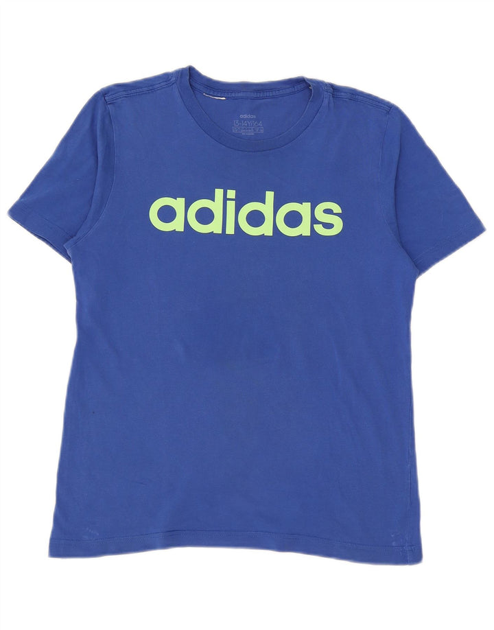 Maglietta grafica Adidas da bambino 13-14 anni Blu