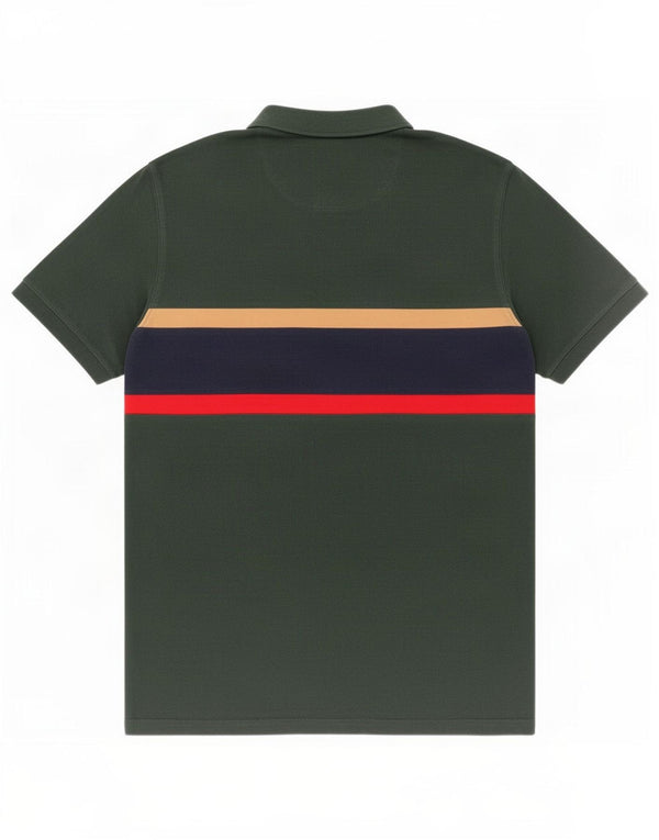 Polo da uomo dalla vestibilità classica Jack Wills, in cotone a righe verdi grandi