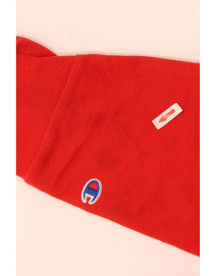 Felpa con cappuccio da uomo Champion 2XL in cotone rosso
