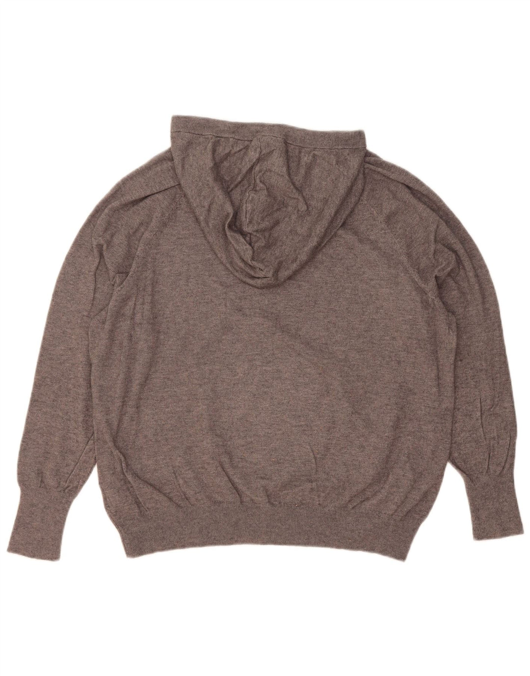 Maglione con cappuccio da donna Oasis UK 14 Viscosa screziata grigio medio