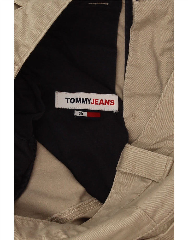 Pantaloncini chino da uomo Tommy Hilfiger W29 piccoli in cotone beige