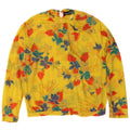 VINTAGE Womens Long Sleeve Blouse Top US 4 Small Yellow Floral